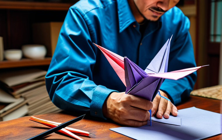 종이 아트와 전통 - A professional businesswoman in a modest business suit, sitting at a desk in a modern office, fully ...