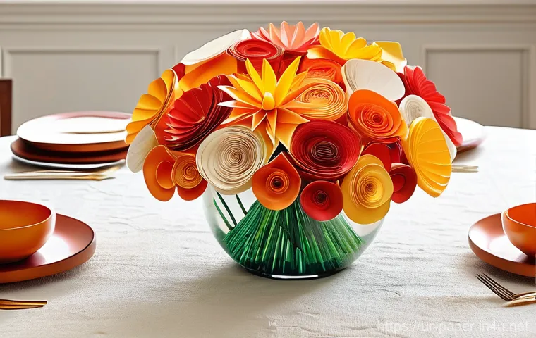 종이 아트 작품 전시 방법 - **Prompt:** "A cozy, inviting reading nook featuring a unique display of paper art. On a well-organi...