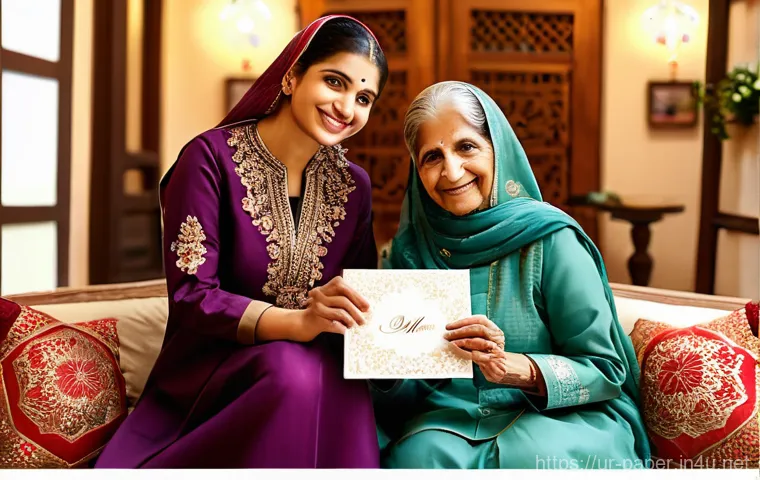 종이로 만드는 선물 - **A Heartfelt Handmade Greeting:** A beautifully composed image of a young woman, wearing a modest, ...