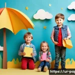 종이 공예로 만드는 장난감 - Here are three detailed image generation prompts in English, inspired by the provided text: